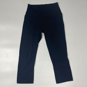 Lululemon Black High Rise Cropped Align Leggings Size 4